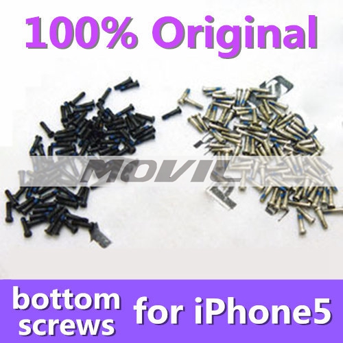 5-Point Star Original Bottom Dock Connector Screws for iPhone 5G S Replacement Spare Part Assembly